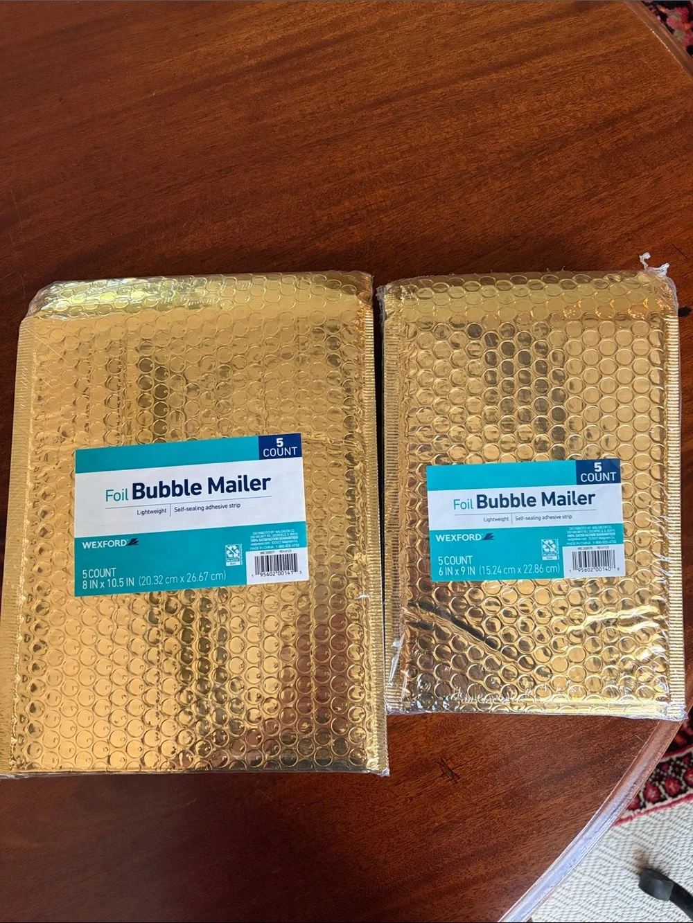 New Resellers items choose bubble mailers, tape measures or thank you cards